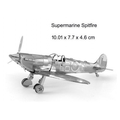 Металевий 3D пазл конструктор літак Spitfire Металевий 3D пазл конструктор літак Spitfire