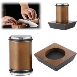 Точилка роликова для заточування ножів Roller sharpener 4-х сторони та 2 диски коричнева