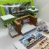 Магнітний конструктор Minecraft Сніговий будиночок 128шт + 4 фігурки Майнкрафт Дитячий конструктор на магнітах