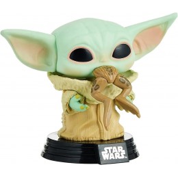 Колекційна фігурка Funko Pop Bobble Star Wars Mandalorian The Child with Frog Зіркові воїни Мандалорець Малюк Йода з жабою №379 Колекційна фігурка Funko Pop Bobble Star Wars Mandalorian The Child with Frog Зіркові воїни Мандалорець Малюк Йода з жабою №379