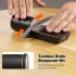 Точилка для ножів та ножиць роликова Roller sharpener + 4 алмазні диски чорна