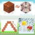 Магнітний конструктор Minecraft Будинок у джунглях 128шт + 4 фігурки Майнкрафт Дитячий конструктор на магнітах