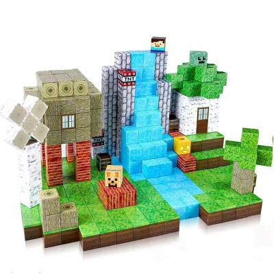Магнітний конструктор Minecraft Magnetic Building Cubes 100 шт Магнітний конструктор Minecraft Magnetic Building Cubes 100 шт