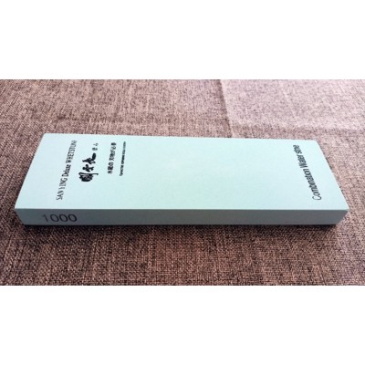 Одношаровий водний точильний камінь на гумовій підставці 1000 grit