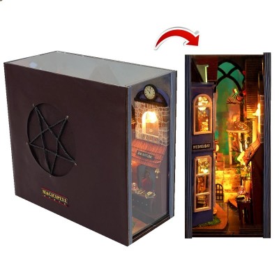 Бук Нук Магічна вулиця Book Nook Magic Spell Street книжковий куточок DIY TC-24 + купол