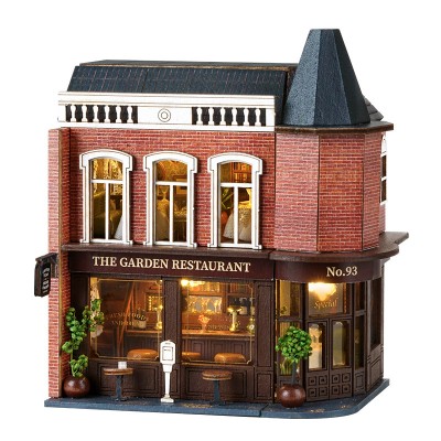 Румбокс Corner Restaurant конструктор Міні-будинок Кутовий Ресторан D-016 Румбокс Corner Restaurant конструктор Міні-будинок Кутовий Ресторан D-016