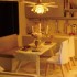 Румбокс Вілла з басейном Інтер'єрний конструктор Cutebee Time Apartment DIY Dollhouse Kit DIY A-066 + музичний механізм Румбокс Вілла з басейном Інтер'єрний конструктор Cutebee Time Apartment DIY Dollhouse Kit DIY A-066 + музичний механізм
