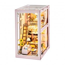 Бук Нук Рожевий Лофт Pink Loft DIY Book Nook Kit Інтер'єрний конструктор M2413 Бук Нук Рожевий Лофт Pink Loft DIY Book Nook Kit Інтер'єрний конструктор M2413