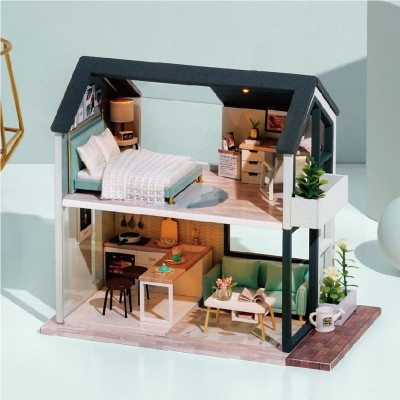 Румбокс конструктор мініатюрний будиночок Щасливе життя DIY Meet Happiness Miniature House QL-002 