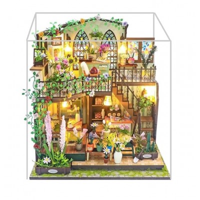 Румбокс Квітковий будиночок Дарсі Darcy Flower House Інтер'єрний конструктор DIY House M2322 + купол Румбокс Квітковий будиночок Дарсі Darcy Flower House Інтер'єрний конструктор DIY House M2322 + купол