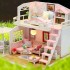 Румбокс Рожевий лофт DIY House Roombox Pink loft Інтер'єрний конструктор M033 з куполом