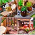 Румбокс Китайський чайний будиночок Інтер'єрний конструктор Roombox Chinese Tea House Garden Wooden BM-850