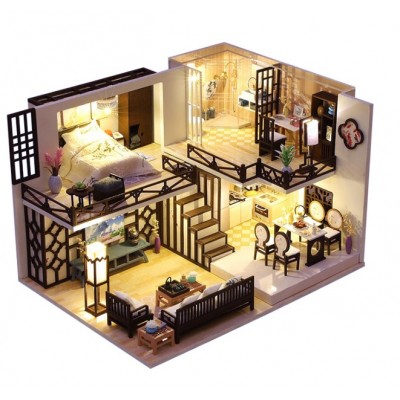 Румбокс Вілла Ясинджу DIY Roombox Villa Yaxinju Інтер'єрний конструктор M-033 + купол Румбокс Вілла Ясинджу DIY Roombox Villa Yaxinju Інтер'єрний конструктор M-033 + купол
