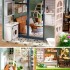 Румбокс Будиночок напівсад Half of The Garden Dollhouse Kit DIY Інтер'єрний конструктор L-035 + купол
