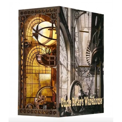 Бук Нук Майстерня з дирижаблем Пітера Uncle Peter's Warehouse DIY Book Nook Інтерьерний конструктор YM-05