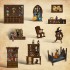 Бук Нук Будинок чарівного зілля Book Nook Magic Potion House BV02-011 конструктор 