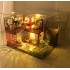 Румбокс Китайська Вілла з квітами DIY House Chinese Villa with Flowers Інтер'єрний конструктор Roombox MD-21 + купол Румбокс Китайська Вілла з квітами DIY House Chinese Villa with Flowers Інтер'єрний конструктор Roombox MD-21 + купол