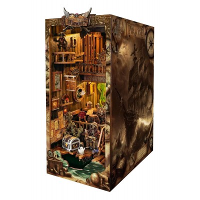 Бук Нук Корабель-примара Нового Світу Інтер'єрний конструктор New World Ghost Ship DIY Book Nook Kit SQ-36 Бук Нук Корабель-примара Нового Світу Інтер'єрний конструктор New World Ghost Ship DIY Book Nook Kit SQ-36