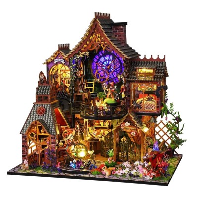 Румбокс Чарівний ліс Інтер'єрний конструктор Magic Forest DIY Miniature Dollhouse Kit Roombox ES-015 + купол Румбокс Чарівний ліс Інтер'єрний конструктор Magic Forest DIY Miniature Dollhouse Kit Roombox ES-015 + купол