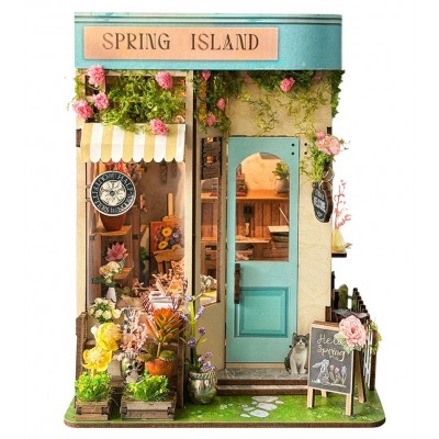 Бук Нук Весняний острів Інтер'єрний конструктор Spring Island DIY Book Nook Kit SQ-46 Бук Нук Весняний острів Інтер'єрний конструктор Spring Island DIY Book Nook Kit SQ-46