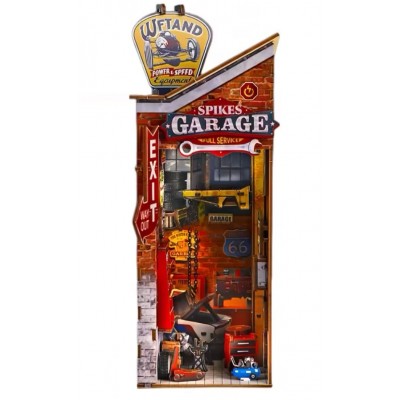 Бук Нук Ремонтна майстерня Гараж Book Nook Spikes Garage 68048 DIY Kit Інтер'єрний конструктор 