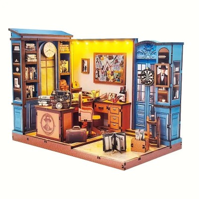 Румбокс Детективна агенція Detective Office Buil DIY Wooden Kit 3D Puzzle SJ-018 Румбокс Детективна агенція Detective Office Buil DIY Wooden Kit 3D Puzzle SJ-018