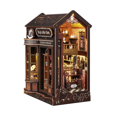 Бук Нук Чарівна кав'ярня Інтер'єрний конструктор Book Nook Magic Coffee Shop JTSL-23 Бук Нук Чарівна кав'ярня Інтер'єрний конструктор Book Nook Magic Coffee Shop JTSL-23