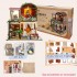 Румбокс Мініатюрна кав'ярня Інтер'єрний конструктор Raya’s Time DIY Miniature Coffee House Kit M2522 Румбокс Мініатюрна кав'ярня Інтер'єрний конструктор Raya’s Time DIY Miniature Coffee House Kit M2522