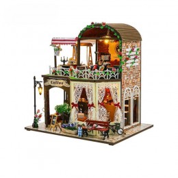 Румбокс Мініатюрна кав'ярня Інтер'єрний конструктор Raya’s Time DIY Miniature Coffee House Kit M2522 Румбокс Мініатюрна кав'ярня Інтер'єрний конструктор Raya’s Time DIY Miniature Coffee House Kit M2522