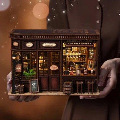 Румбокс Кутова таверня Corner Tavern DIY Mini House Kit Roombox AW03-001