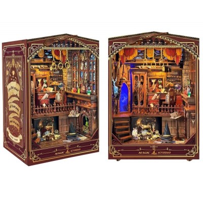 Бук Нук Чарівна студія Інтер'єрний конструктор Magic Studio DIY Wooden Book Nook Kit SQ-54 Бук Нук Чарівна студія Інтер'єрний конструктор Magic Studio DIY Wooden Book Nook Kit SQ-54