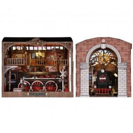 Бук Нук Станція ремонту потягів DIY Book Nook Train Repair Station Інтерьерний конструктор CH-06 Бук Нук Станція ремонту потягів DIY Book Nook Train Repair Station Інтерьерний конструктор CH-06