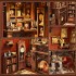 Бук Нук Бібліотека Сутінків Twilight Library DIY Mini Book Nook AM001-002 Бук Нук Бібліотека Сутінків Twilight Library DIY Mini Book Nook AM001-002