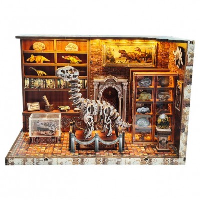 Румбоксу Інститут дослідження динозаврів Book Nook Dinosaur Research Institute DIY SJ-013 Румбоксу Інститут дослідження динозаврів Book Nook Dinosaur Research Institute DIY SJ-013