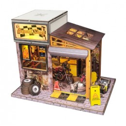 Бук Нук Майстерня мотоциклістів Book Nook  Motorcycle Workshop DIY SJ-035