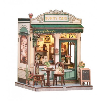 Бук Нук Сонячне кафе Інтер'єрний конструктор Book Nook Sunny Cafe DIY CWGC-208 Бук Нук Сонячне кафе Інтер'єрний конструктор Book Nook Sunny Cafe DIY CWGC-208