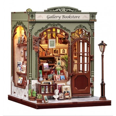 Бук Нук Книжкова галерея Інтер'єрний конструктор Book Nook Gallery Bookstore DIY CWGC-214 Бук Нук Книжкова галерея Інтер'єрний конструктор Book Nook Gallery Bookstore DIY CWGC-214