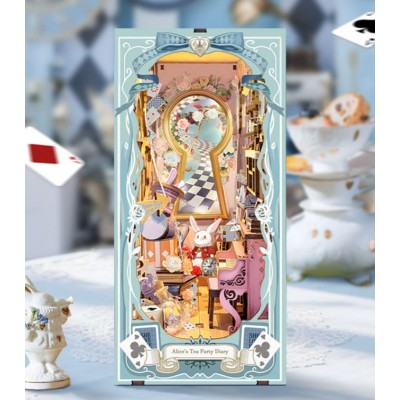 Бук Нук Щоденник чаювання Аліси Інтер'єрний конструктор Book Nook Alice’s Tea Party Diary DIY SQ-74 Бук Нук Щоденник чаювання Аліси Інтер'єрний конструктор Book Nook Alice’s Tea Party Diary DIY SQ-74