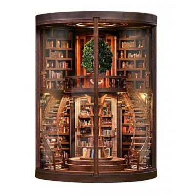 Бук Нук Сховище книг Кільця Мудрості Book Nook Wisdom Rings DIY Інтер'єрний конструктор AH01-005 Бук Нук Сховище книг Кільця Мудрості Book Nook Wisdom Rings DIY Інтер'єрний конструктор AH01-005