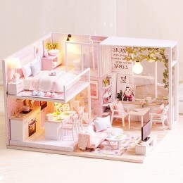 Румбокс Вілла Спокійне життя Roombox Tranquil Life CUTEBEE Інтер'єрний конструктор L-022 + купол