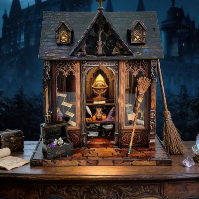 Бук Нук Чарівний котедж у стилі Гаррі Поттера Book Nook Magic Cottage DIY XY-B02 Бук Нук Чарівний котедж у стилі Гаррі Поттера Book Nook Magic Cottage DIY XY-B02
