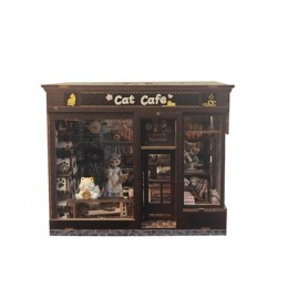Румбокс Котяче кафе Roombox Cat Cafe DIY House Інтер'єрний конструктор WY-003