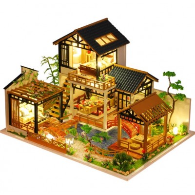 Румбокс Садовий будиночок Інтер'єрний конструктор Orchard House DIY Miniature Dollhouse Kit P-018 + купол Румбокс Садовий будиночок Інтер'єрний конструктор Orchard House DIY Miniature Dollhouse Kit P-018 + купол