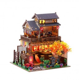 Румбокс Суші-хаус Інтер'єрний конструктор Kyoto Sushi Restaurant DIY Miniature House Kit M-2622 Румбокс Суші-хаус Інтер'єрний конструктор Kyoto Sushi Restaurant DIY Miniature House Kit M-2622