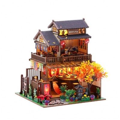 Румбокс Суші-хаус Інтер'єрний конструктор Kyoto Sushi Restaurant DIY Miniature House Kit M-2622 Румбокс Суші-хаус Інтер'єрний конструктор Kyoto Sushi Restaurant DIY Miniature House Kit M-2622