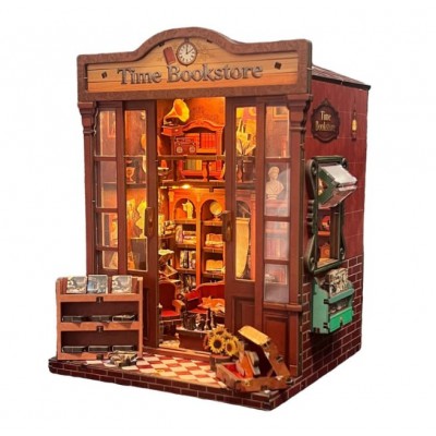 Бук Нук Бібліотека Вічного Часу Book Nook Time Bookstore DIY XY-B07