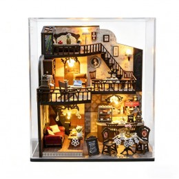 Румбокс Кав'ярня Щаслива зустріч Roombox Kyoto Sushi Restaurant DIY Miniature House Kit Інтер'єрний конструктор M-2533 + купол