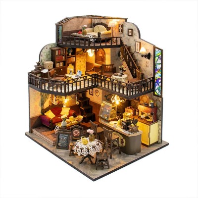 Румбокс Кав'ярня Щаслива зустріч Roombox Kyoto Sushi Restaurant DIY Miniature House Kit Інтер'єрний конструктор M-2533 