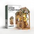 Бук Нук Безтурботний квітковий будинок Book NookSerene Flower House DIY Інтер'єрний конструктор SL-45