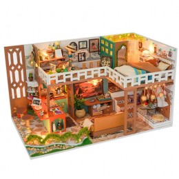 Румбокс Вілла Мрії Roombox Villa Dream Cottage DIY Miniature House Kit Інтер'єрний конструктор TD-59